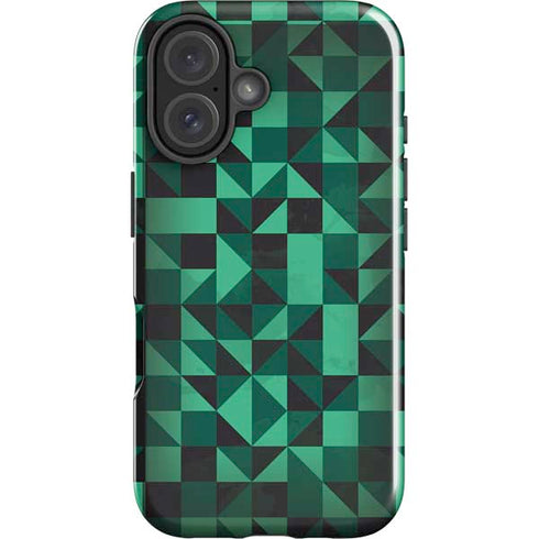 Black & Green iPhone 16 Plus Impact Case
