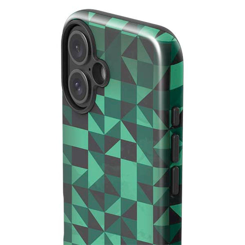Black & Green iPhone 16 Plus Impact Case