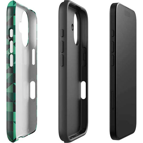 Black & Green iPhone 16 Plus Impact Case