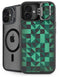 Black & Green iPhone 16 Plus Kickstand Case