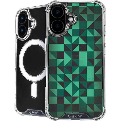 Black & Green iPhone 16 Plus MagSafe Case