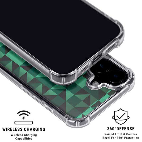 Black & Green iPhone 16 Plus MagSafe Case