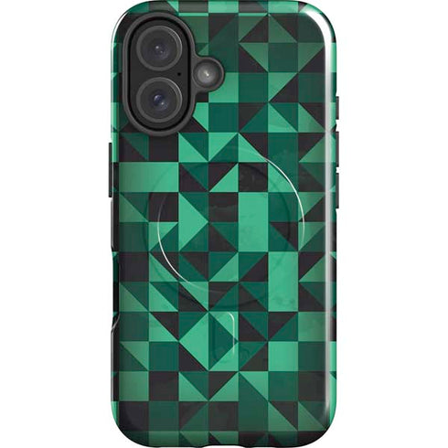 Black & Green iPhone 16 Plus Magsafe Impact Case