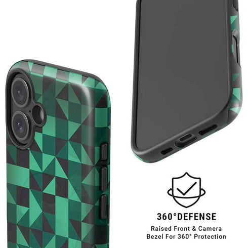 Black & Green iPhone 16 Plus Magsafe Impact Case