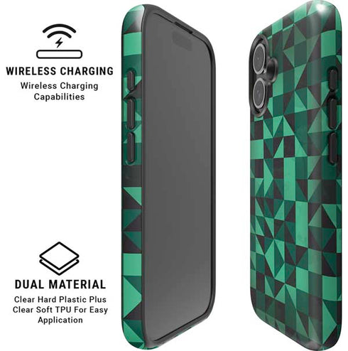 Black & Green iPhone 16 Plus Magsafe Impact Case
