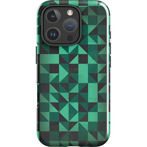 Black & Green iPhone 16 Pro Impact Case