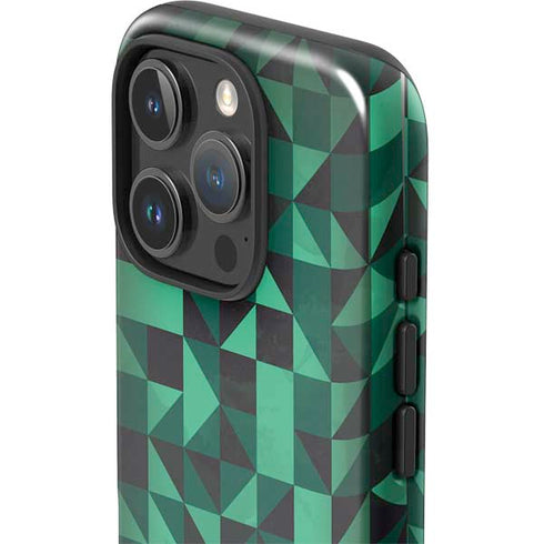 Black & Green iPhone 16 Pro Impact Case
