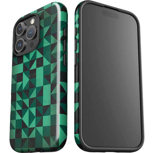 Black & Green iPhone 16 Pro Impact Case