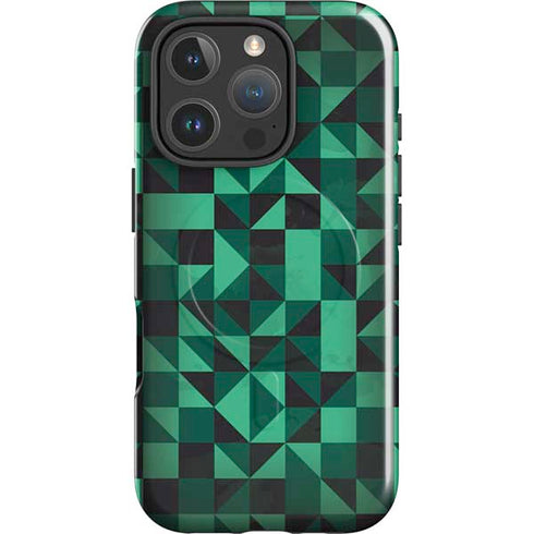 Black & Green iPhone 16 Pro Magsafe Impact Case