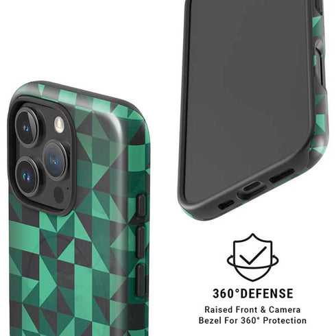 Black & Green iPhone 16 Pro Magsafe Impact Case