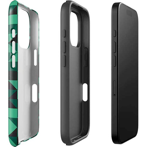Black & Green iPhone 16 Pro Max Impact Case