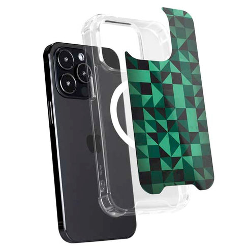Black & Green iPhone 16 Pro Max MagSafe Case