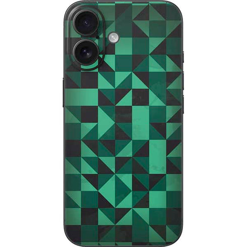 Black & Green iPhone 16 Skin