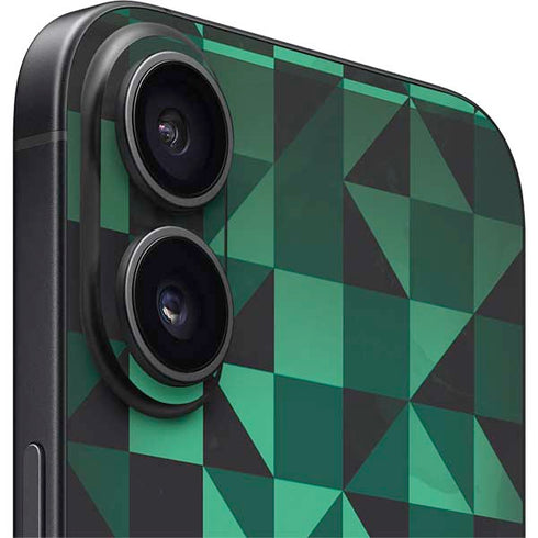Black & Green iPhone 16 Skin