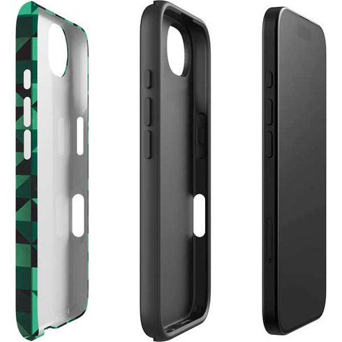 Black & Green iPhone 16e Impact Case