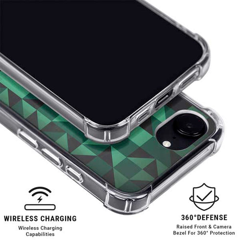 Black & Green iPhone 16e MagSafe Case