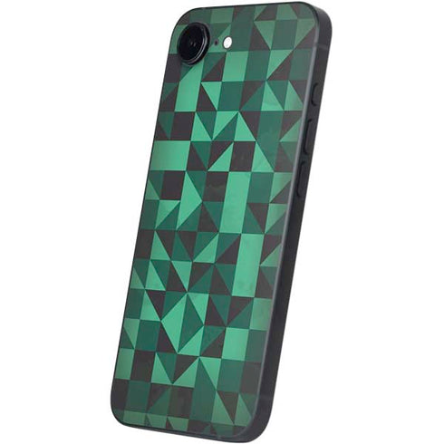 Black & Green iPhone 16e Skin