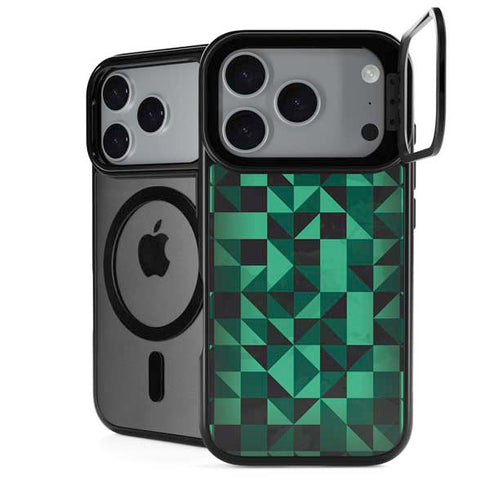 Black & Green iPhone 18 Pro Max Kickstand Case