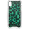 Black & Green iPhone XS Clear Case