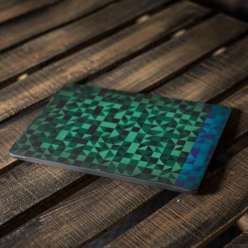Black & Green Apple MacBook Air Skin