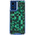 Black & Green Moto G Play 4G (2024) Clear Case
