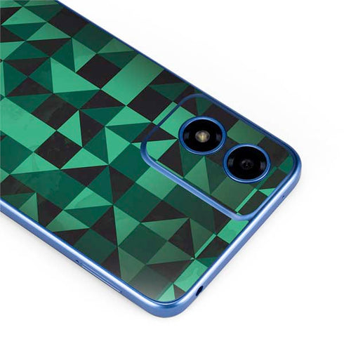 Black & Green Moto G Play 4G (2024) Skin