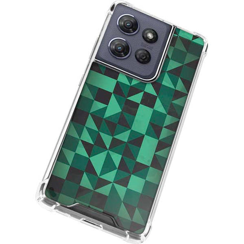 Black & Green Moto G Stylus 5G (2025) Clear Case