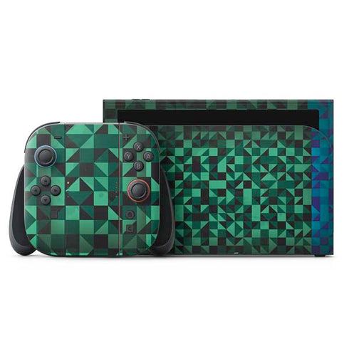 Black & Green Nintendo Skins