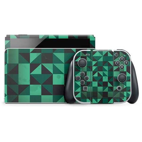 Black & Green Nintendo Skins