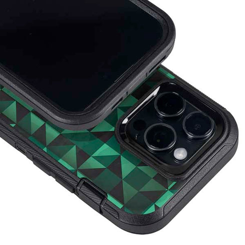 Black & Green Otterbox Defender iPhone Skin