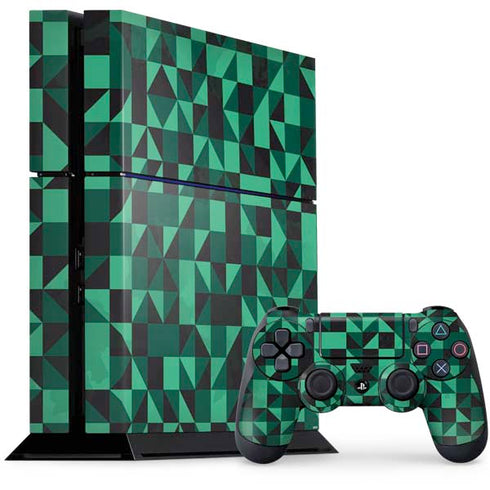 Black & Green PlayStation PS4 Skins