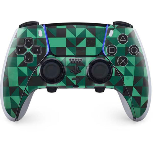 Black & Green PS5 DualSense Edge Pro Controller Skin