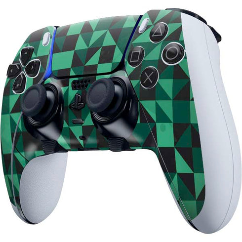 Black & Green PS5 DualSense Edge Pro Controller Skin