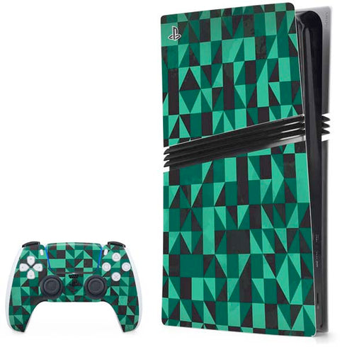 Black & Green PS5 Pro Bundle Skin