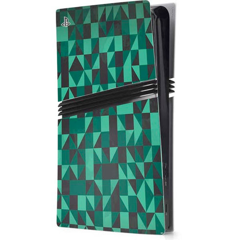 Black & Green PS5 Pro Console Skin