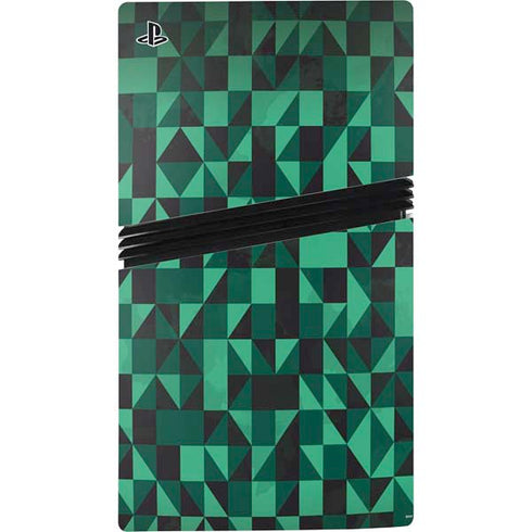 Black & Green PS5 Pro Console Skin