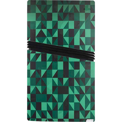 Black & Green PS5 Pro Console Skin