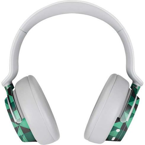 Black & Green Surface Headphones Skin