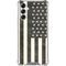 Black & White USA Flag Gabb Phone 4 Clear Case