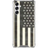 Black & White USA Flag Gabb Phone 4 Clear Case