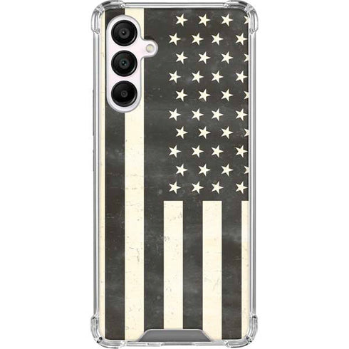Black & White USA Flag Galaxy A16 5G Clear Case