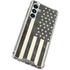 Black & White USA Flag Galaxy A16 5G Clear Case