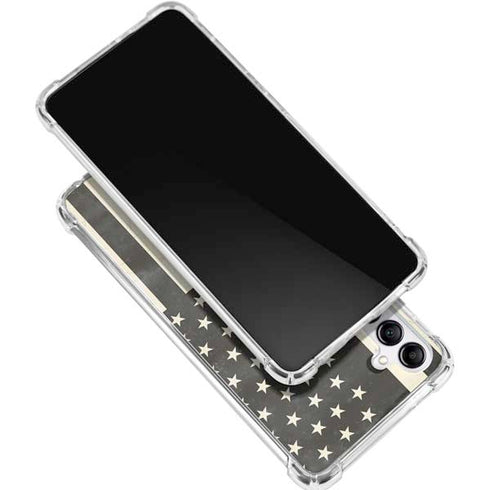 Black & White USA Flag Galaxy A16 5G Clear Case