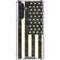 Black & White USA Flag Galaxy A17 Clear Case