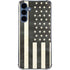Black & White USA Flag Galaxy A35 5G Clear Case