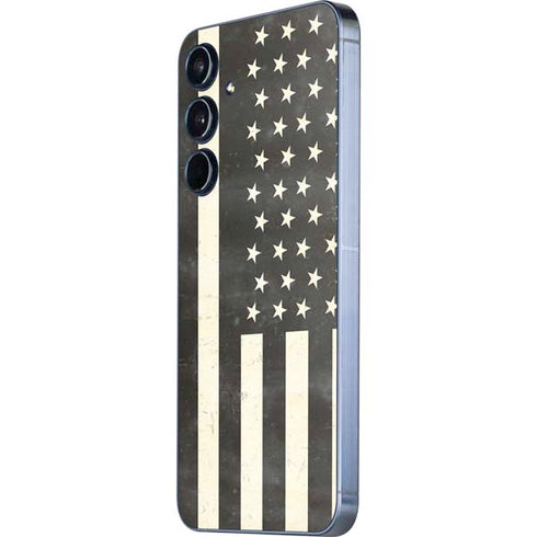 Black & White USA Flag Galaxy A36 5G Skin