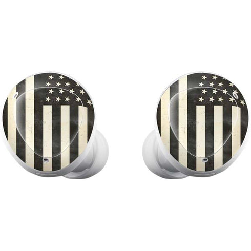Black & White USA Flag Galaxy Buds Plus Skin