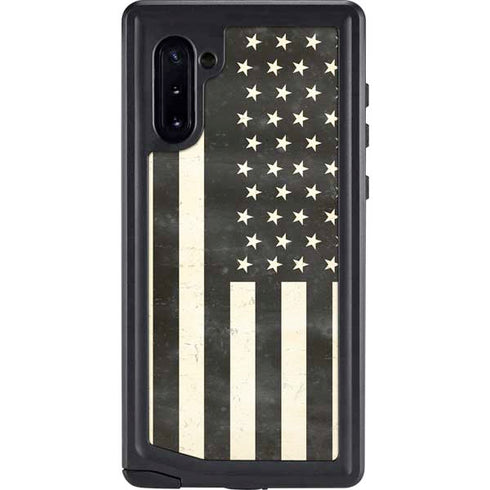 Black & White USA Flag Galaxy Cases