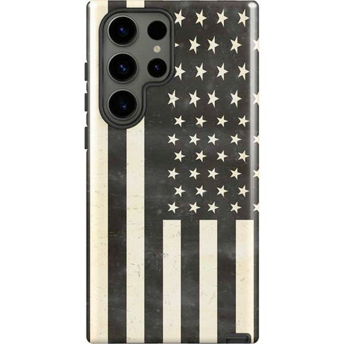 Black & White USA Flag Galaxy S23 Ultra Pro Case