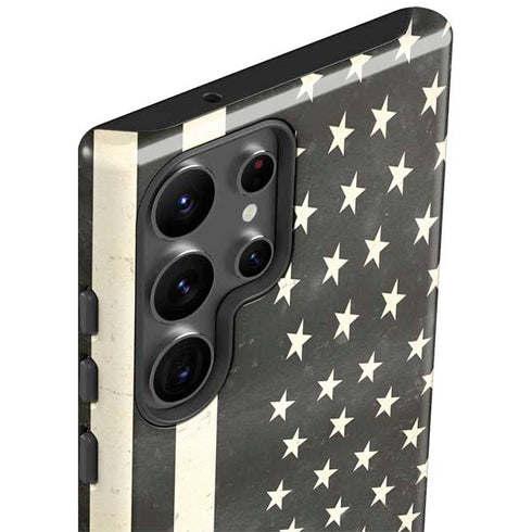 Black & White USA Flag Galaxy S23 Ultra Pro Case